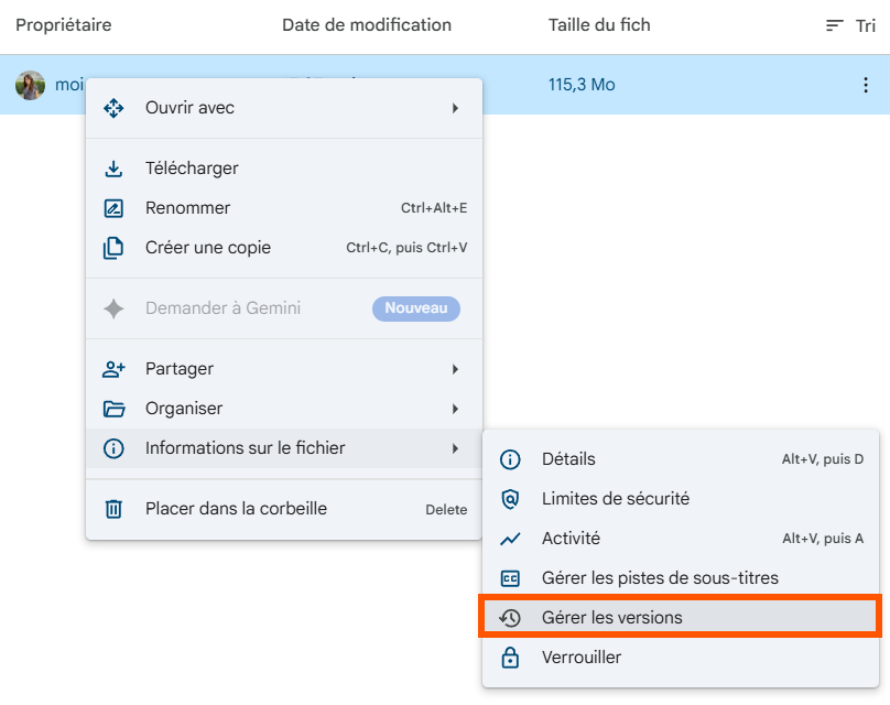 Google Drive upload new version feature used to fix a broken conference submission video link without changing the URL
Afficher plus de lignes